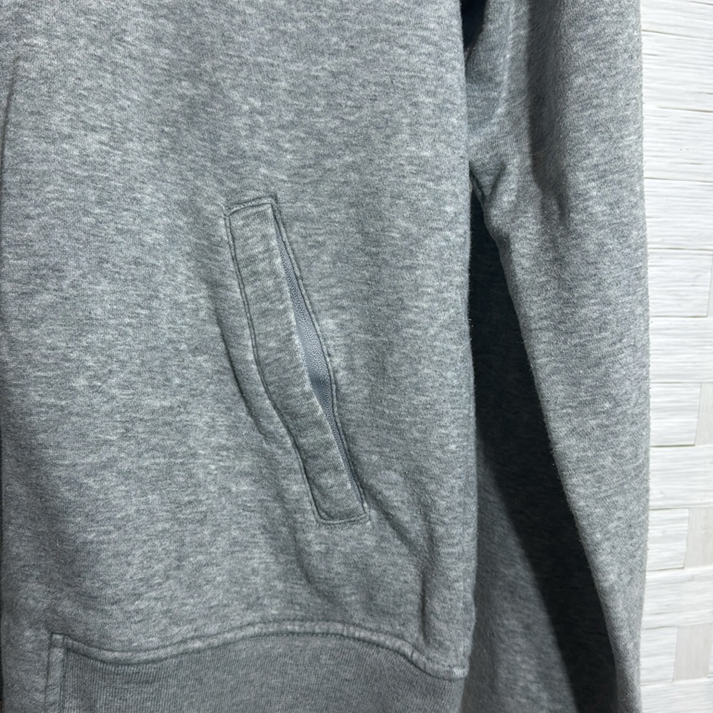Nike Gray Zip Up Long Sleeve Front Zip Pockets Size Medium - Picture 6 of 12